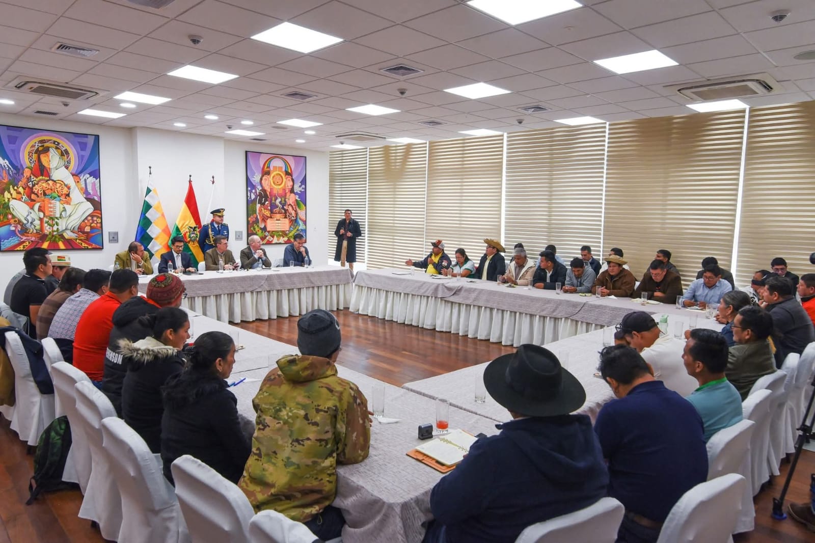 Rodrigo Paz fortalece el diálogo con representantes campesinos y autoridades de Pando para fortalecer la integración regional
