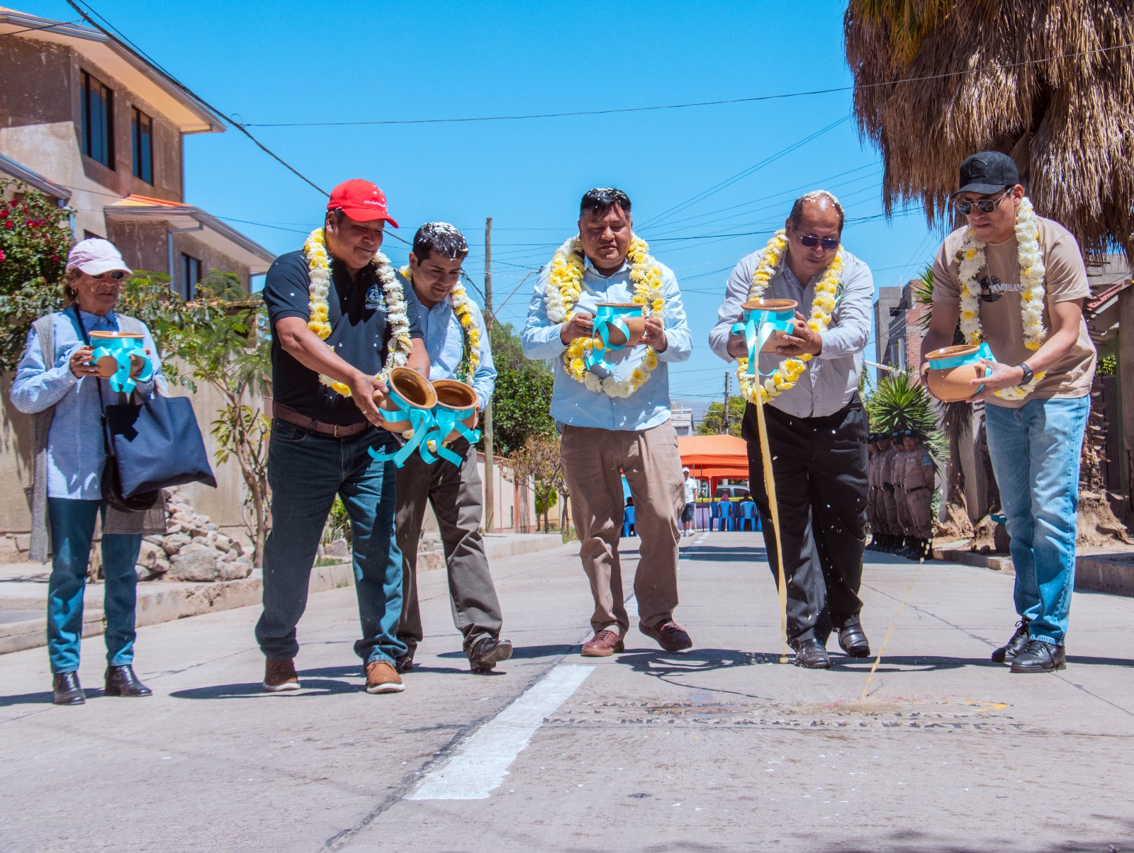Villa Santa Isabel estrena pavimento rígido en la calle Andrés de Santa Cruz