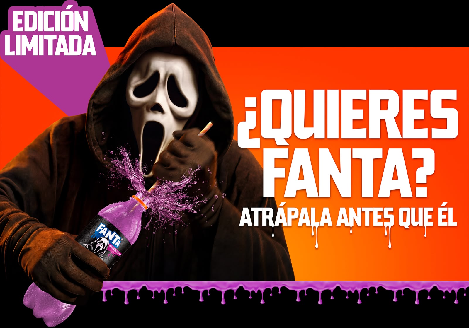 GHOST FACE® INVADE EL UNIVERSO EMBRUJADO DE FANTA PARA UN HALLOWEEN LLENO DE GRITOS