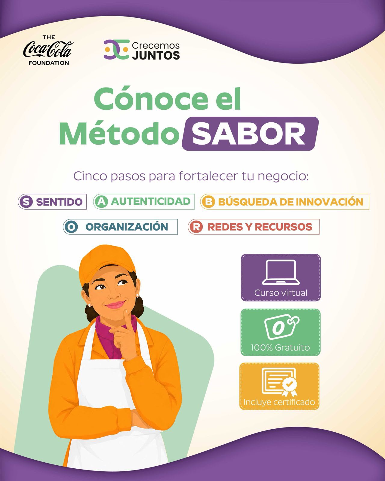 Fundación Creamos Juntos, The Coca-Cola Foundation y la chef Coral Ayoroa impulsan el Método SABOR para fortalecer a emprendedoras gastronómicas